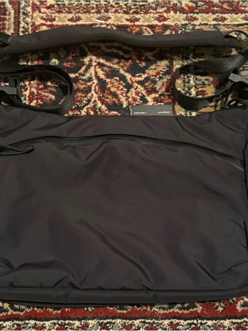 Alpaka Flight Satchel - Men's Black Messenger Bag